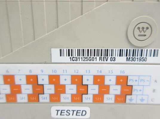 Westinghouse Ovation 1C31125G01 PLC Digital Input Module with 16-Channel 24VDC for Industrial Control Applications