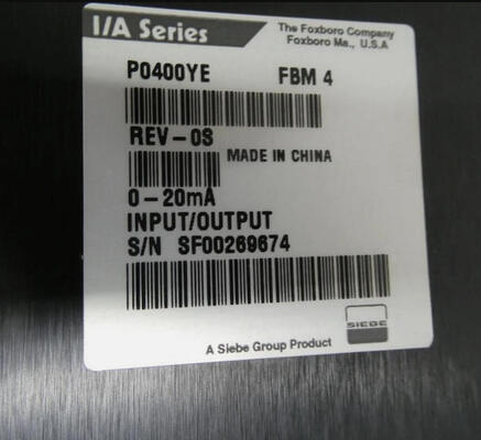 Foxboro P0400YEFBM4 4-Channel 0-20 mA I/O Interface Module with Redundant Fieldbus for Industrial Control