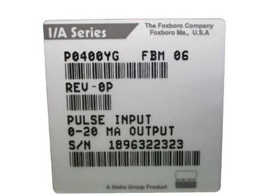 Foxboro P0400YGFBM6 Input Interface Module with High-Speed Pulse Input Processing and Contact Closure Inputs for PLC Systems