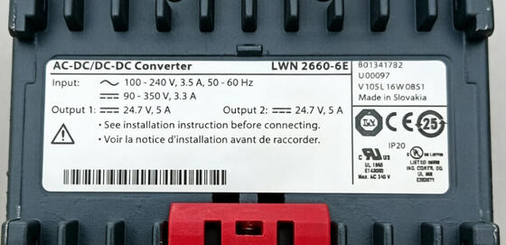 ABB 3BHL000986P7002 LWN2660-6E Dual-output 250W Power Supply Module for Industrial Applications